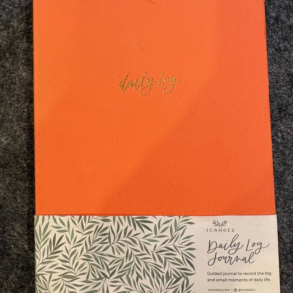 Orange Daily Log Journal